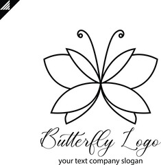 Butterfly logo vector