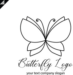 Butterfly logo vector