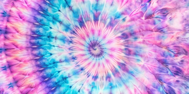 Fototapeta Soft and dreamy pastel tie-dye background with swirls of pink, purple, and blue, tie-dye, pastel, background, wallpaper, colorful