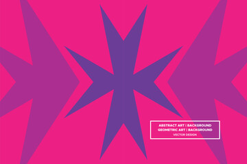 Triangle and Star Shapes Purple and Red Colors Modern Abstract Background Geometric Background