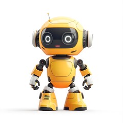 Adorable AI Robot Buddy with Big Eyes and Antennae