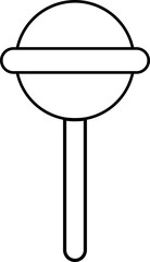 Simple icon of a candy bonbon