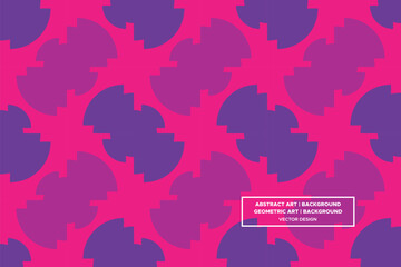 Half Circle and Circle Shapes and Designs Purple and Red Colors Geometric Pattern Abstract Pattern Seamless