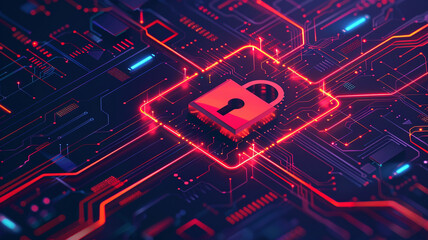 Cyber security concept. Blue lock symbol, point connecting network on blue background. blue background, padlock with lock, cybersecurity, cybersecurity background, padlock icon, digital security,