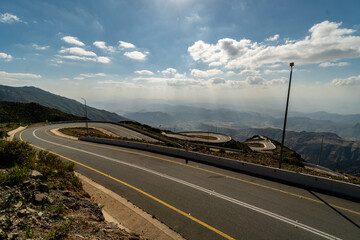 Al Bahah, Saudi Arabia : The Nosab mountain road between Al Bahah and Abha in the western part of Saudi Arabia not far from Jeddah.