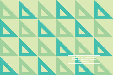 Triangular and Triangle Shapes and Designs Green and Light Green Colors Geometric Pattern Abstract Pattern Seamless 