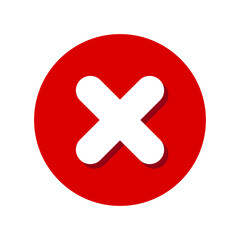 Fototapeta premium correct check mark and cross, checklist icon sign, checkmark in circle symbols, tick vote symbol