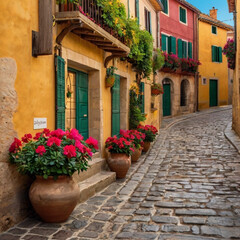 street in the old town Generated by Ai 