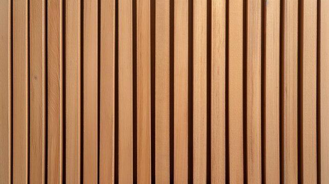 Close up of vertical wood paneling on a building wall.