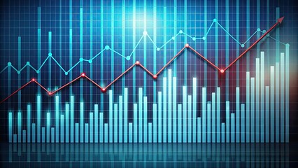 graph showing fluctuating financial data, business, chart, investment, analysis, growth, statistics, visualization, technology