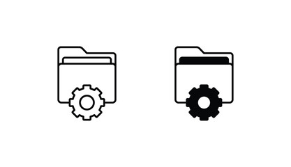 Obraz premium Folder icon design with white background stock illustration