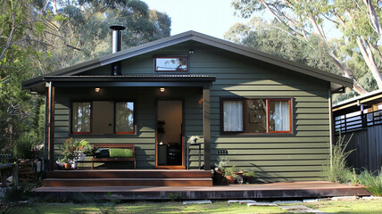 Minimalist-style backyard patio with a wooden deck, Modern Patio Furniture Surrounded. minimalist patio, backyard patio, wooden deck patio, modern patio furniture, patio design, minimalist backyard,