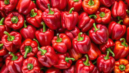 Close-up wallpaper texture pattern of vibrant red bell peppers, red bell peppers, close-up, wallpaper, texture, pattern