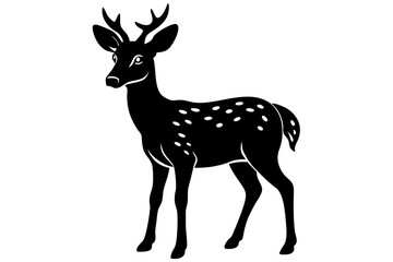 Deer silhouette vector design for commercial use illustration