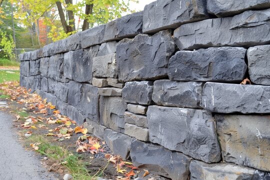 Mason using square trowel to level concrete floor base in front of house for construction or DIY projects
