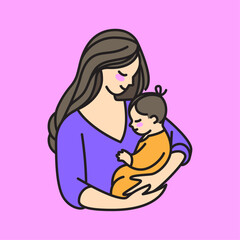 Motherhood 03, Mother Holding a Child