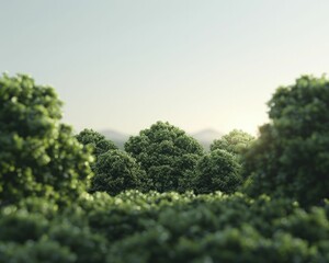 Obraz premium Invigorating nature visuals, illustrating refreshing and lively natural scenes