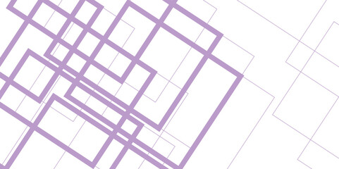 Purple color technology concept geometric purple line vector white light white background. Vector futuristic digital landscape with lines. Abstract white and gray square technology poster, cover, 