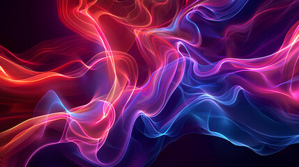 Fototapeta premium An electrifying image of dynamic wave patterns forming an animated abstract background; an ideal wallpaper and best-seller concept 