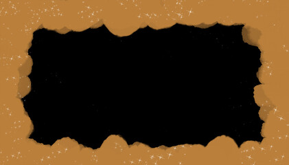 きらめく手描きのフレーム