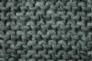 Closeup view of a grey woven sweater pattern for a backdrop