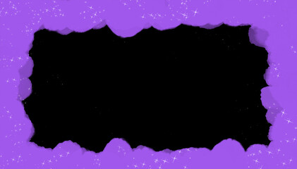 きらめく手描きのフレーム