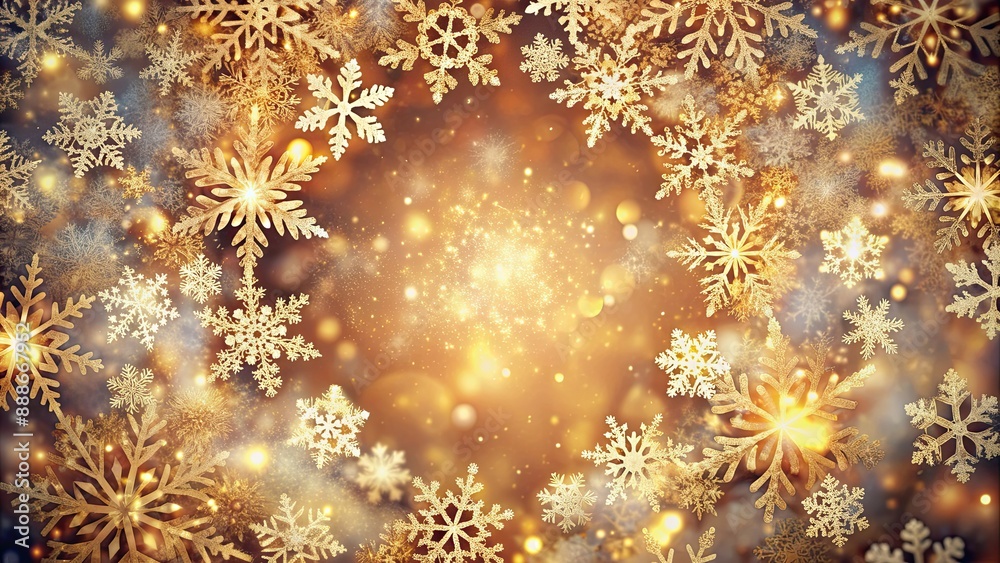 Poster A mesmerizing background of delicate, swirling flakes , winter, snow, cold, abstract, seasonal, snowy, texture, white, frost