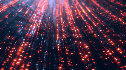 Fototapeta premium Digital backdround ideal for technological operations, neural networks, AI, data transmission and encryption, digital archives, audio and visual representations, scientific research 