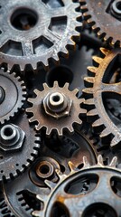 Gears of Efficiency: Time Management Mastery and Productivity Emblems in a Professional Setting
