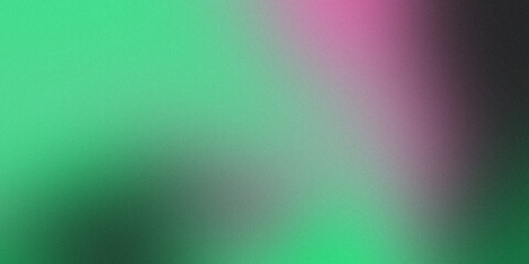 Colorful modern gradient background green and pink texture noise