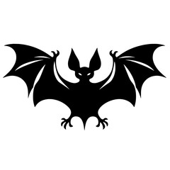 bat silhouette vector illustration isolated