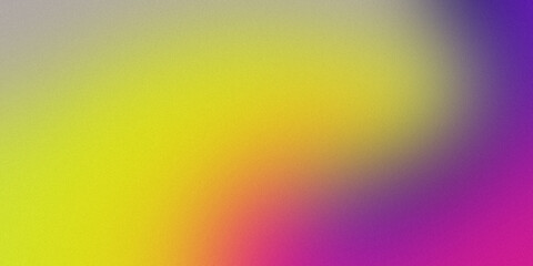 Colorful modern gradient background purple yellow and blue texture noise