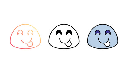 Yummy icon design with white background stock illustration