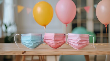 Masks for an enjoyable celebration with friends, Masks, Enjoyment, Celebration