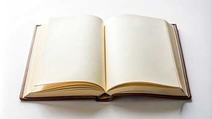 Obraz premium Open book with blank pages for creative journaling or writing, journal, writing, empty, creativity, ideas