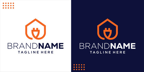 Creative Electric Home Logo, Design Inspiration, Illustration, Vector