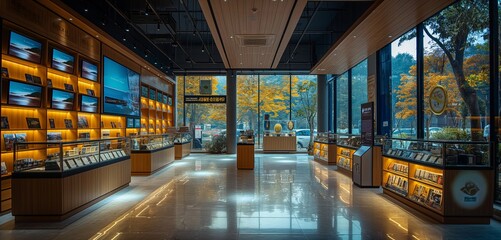 AI-enhanced tourism center with personalized travel planning and smart guides, representing the development of tourism technology and experiential growth.