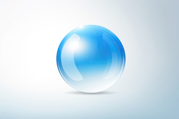 青いガラスの球体