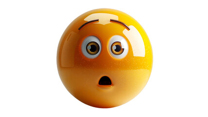 Fototapeta premium Angry emoji face, portraying frustration and anger with intense expression and World Emoji Day