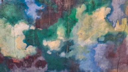 abstract watercolor background painting on the wall