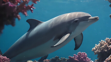 Obraz premium dolphin in the water