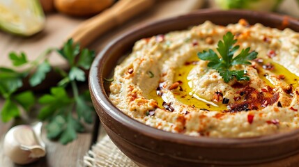 Fototapeta premium A spicy dip to go with roast sprouts
