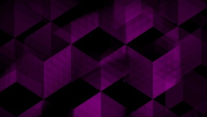 Royal purple abstract purple geometric pattern with 3D effect. Abstract wallpaper on a black background.