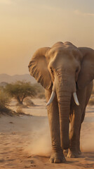 Obraz premium a lone elephant