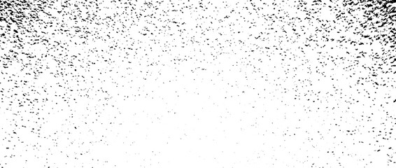 Gritty grunge radial gradient texture. Subtle fade grain overlay background. Distressed noise surface with dust, sand, particles, specks, speckles. Rough vanishing dirty granule backdrop. Vector