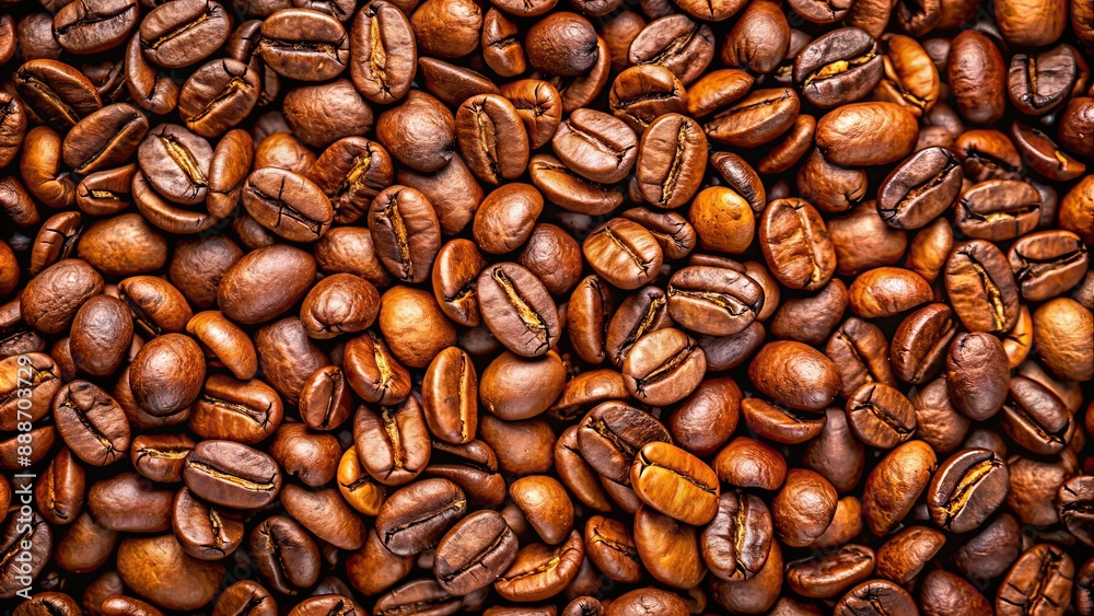 Poster Premium roasted coffee beans for cafes and coffee shops, coffee, beans, roasted, premium, quality, aroma, espresso, cappuccino