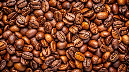 Fototapeta premium Premium roasted coffee beans for cafes and coffee shops, coffee, beans, roasted, premium, quality, aroma, espresso, cappuccino