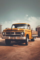 High Quality Duotone Image of Car Being Transported