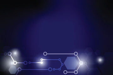 Circuit connecting dots and lines.abstract background.molecules technology with geometric shapes,connection big data visualization,futuristic Illustration Vector design