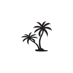 creative palm tree element template logo.logo can be for Business,holiday, Arabic and label.